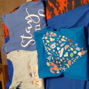 Short sleeve pajamas tops